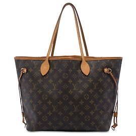 Sac cabas Louis Vuitton Monogram Neverfull MM Marron Marron