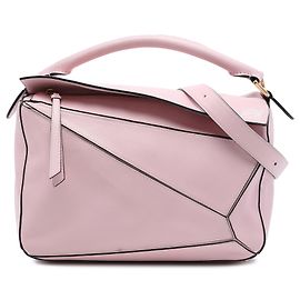 Bolsa Puzzle Medium em pele de vitelo rosa LOEWE Rosa