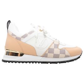 Baskets Louis Vuitton Run Away White & Multicolor Taille 38 Blanc