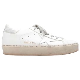 Baskets basses Golden Goose White & Silver Taille 8 Blanc