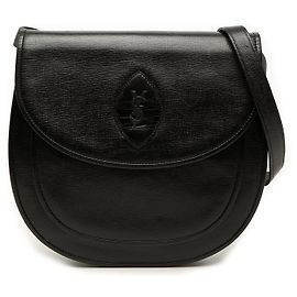 Borsa crossbody Saint Laurent in pelle nera Nero