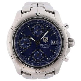 Relógio de pulso automático TAG Heuer Llink ref. CT2110.BA0550 com mostrador azul Azul