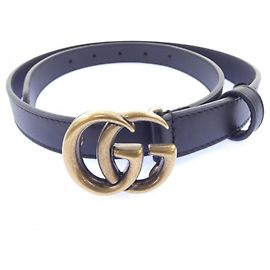 Gucci 409417 Standard Black Belt Black