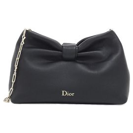 Christian Dior Bow Small Handbag Black