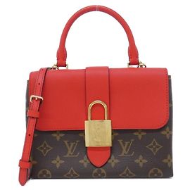 Bolso Louis Vuitton Monogram Rocky BB Castaño Roja