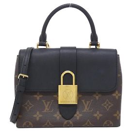Louis Vuitton Monogram Rocky BB Handbag Brown Black