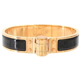 Hermès Bracelet Jonc Hermes Charniere PM Noir Or Noir Doré