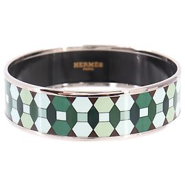 Hermès Pulsera Rígida Hermes HERMES Email GM Plata Multicolor