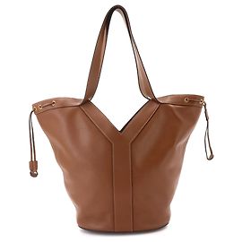 Saint Laurent Y Hobo Tote Handbag Brown