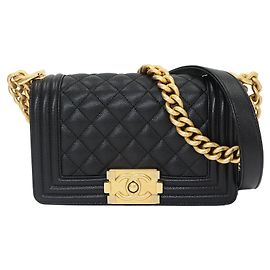 Borsa a tracolla Chanel Boy Small Chain Nero