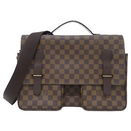Louis Vuitton Damier Broadway Shoulder Bag Brown