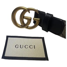 Gucci GG Marmont Gürtel Braun Monogramm