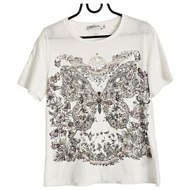 Camiseta Christian Dior de algodón blanco Blanco