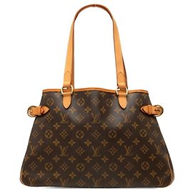 Saco Tote Horizontal Louis Vuitton Monogram Batignolles Marrom