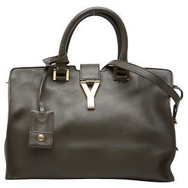 Sac à main Saint Laurent Y-Line Petit Cabas Vert Kaki
