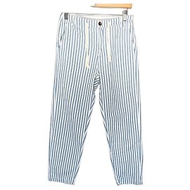 Pantaloni a righe MKT Studio Bianco Blu