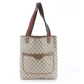 Sac cabas Gucci GG Supreme Sherry Line Marron