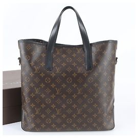 Sac Tote Louis Vuitton Monogram Macassar Davis Marron Noir