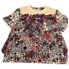 Paco Rabanne Top com estampado floral azul, branco e vermelho Branco Vermelho Azul Multicor