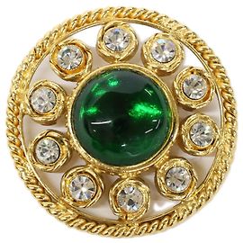 Broche Círculo Chanel Gripoix Dorado
