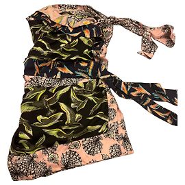 Robe Emilio Pucci imprimé Noir Rose Blanc Multicolore Vert