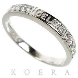 Céline CELINE Platinum Diamond Band Ring Other