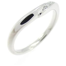 Autre Marque Anel de Pt900 com diamantes Prata