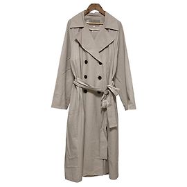 Autre Marque Jusglitty Water Repellent Long Trench Coat Beige