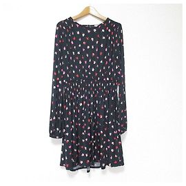 Robe en maille Kate Spade Ditsy Buzz Noir