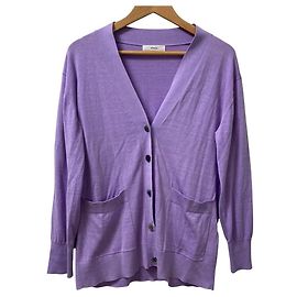 Autre Marque Cardigã de algodão e seda leve Ébure Roxo