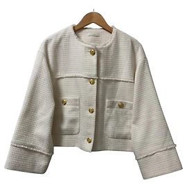 Autre Marque Loungedress Cropped Collarless Jacket Other