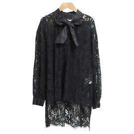 Autre Marque Camicia a maniche lunghe in pizzo REKISAMI Nero