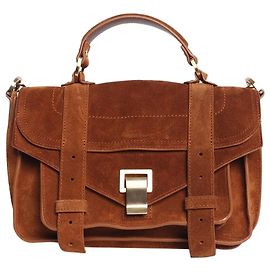 Proenza Schouler Sac besace en daim marron Marron