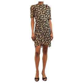 Isabel Marant Multi circle printed mini dress - size UK 8 Multiple colors