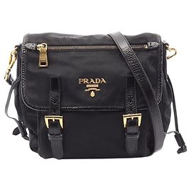 Prada Borsa a tracolla in nylon nero Nero