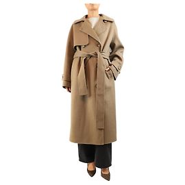Joseph Giacca lunga in misto lana e cashmere marrone - size UK 8 Marrone
