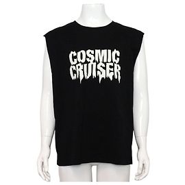 Céline Cotton Printing Vest Top for Men Black Black
