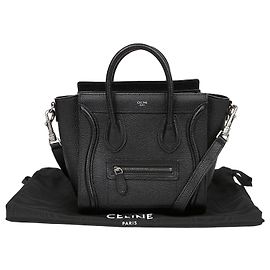 Céline Nano Tote Shoulder Bag Black