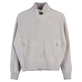 Brunello Cucinelli Kaschmir-Strick für Damen Silber