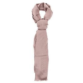 Salvatore Ferragamo Sciarpa in lana e seta jacquard monogramma Gancini Rosso