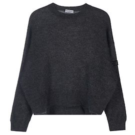 Brunello Cucinelli Mohair-Strickpullover für Damen Schwarz