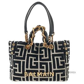 Balmain Petit sac cabas Monogram Multicolore