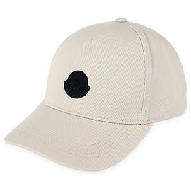 Moncler Boné de beisebol com logótipo bordado para homem Marrom