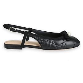 Dior Scarpe basse slingback CD Pearl da donna (Black) Nero