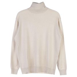 Brunello Cucinelli Rollkragenpullover für Damen Weiß