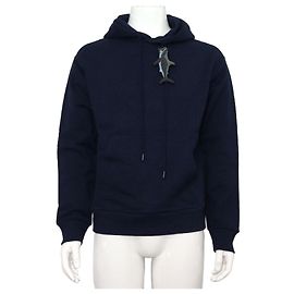 Louis Vuitton Sweat à capuche pour homme Shark avec perles Bleu