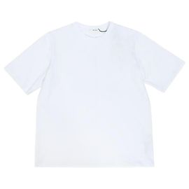 The row White Chiara Organic Cotton Short Sleeve Silber