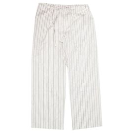 The row Pantalones de algodón Hypnosta White Graphite Plata