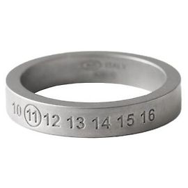 Maison Martin Margiela Numerical Ring Silver Silvery