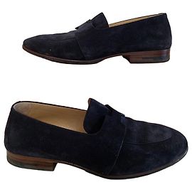 Mocassini Hermès in camoscio blu navy da uomo Blu